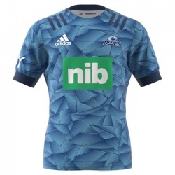Camisola Auckland Blues Rugby Equipamento Primeiro 2020 Manga Curta